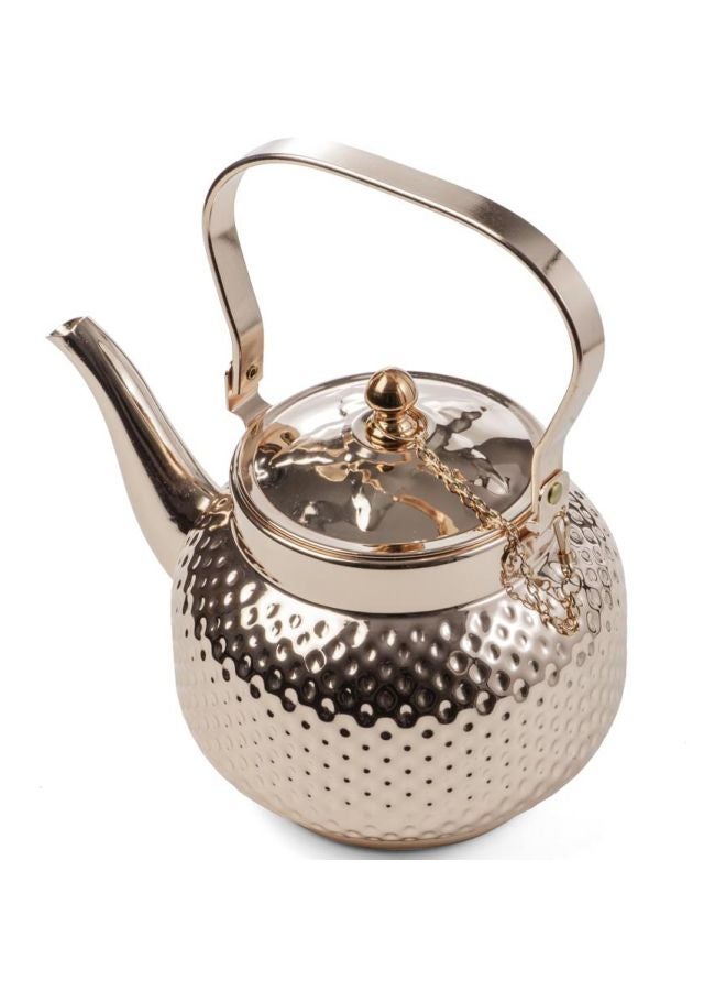 AL RIMAYA Brass Dotted Kettle Brass 1.2L 17x17x13.5cm  - Image 4
