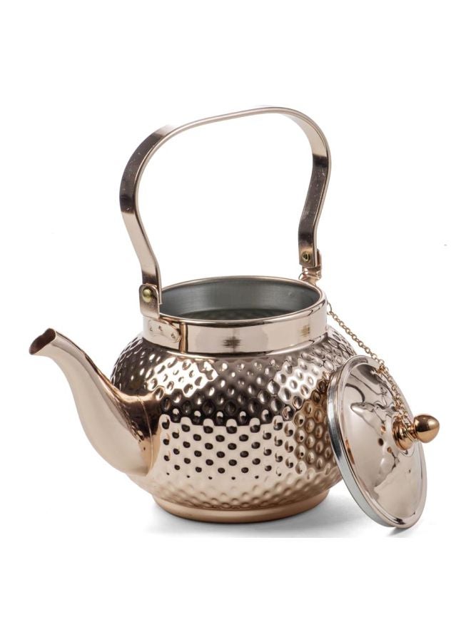 AL RIMAYA Brass Dotted Kettle Brass 1.2L 17x17x13.5cm  - Image 5