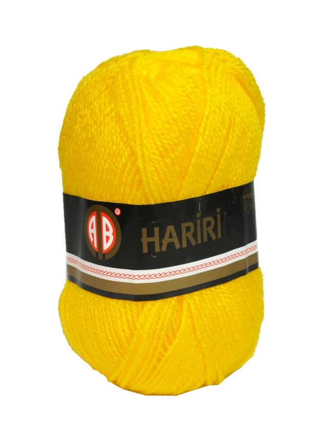 Hariri Knitting Yarn Yellow (194) 132meter - v1598440921/N39967578A_1