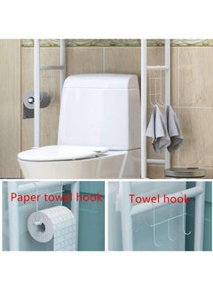 Generic 3-Tier Toilet Storage Rack White 155x65x25cm  - Image 5