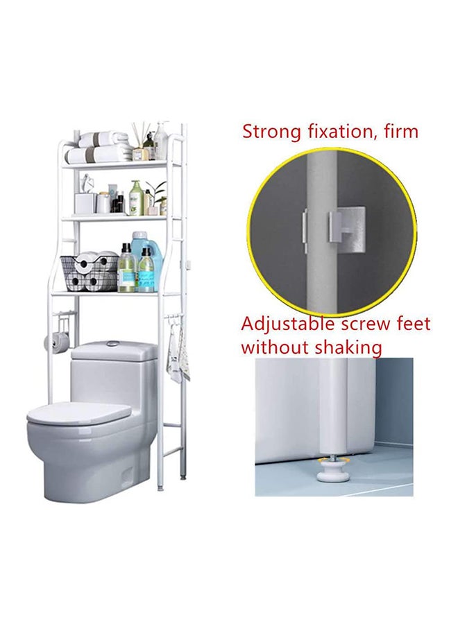 Generic 3-Tier Toilet Storage Rack Black  - Image 5