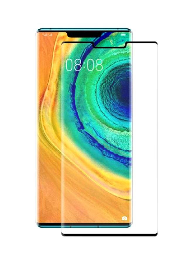 9 إتش لاصقة حماية للشاشة برو بلس من الزجاج المقوى لهاتف هواوي ميت 30 برو أسود / شفاف - Image 2