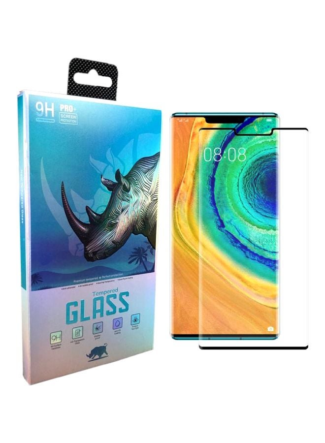 9H Pro Plus Tempered Glass Screen Protector For Huawei Mate 30 Pro Black/Clear - Image 1