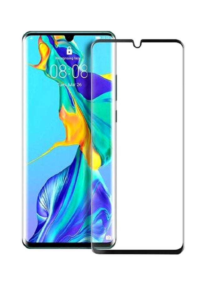 9H Pro Plus Tempered Glass Screen Protector For Huawei P30 Pro Black/Clear - Image 2