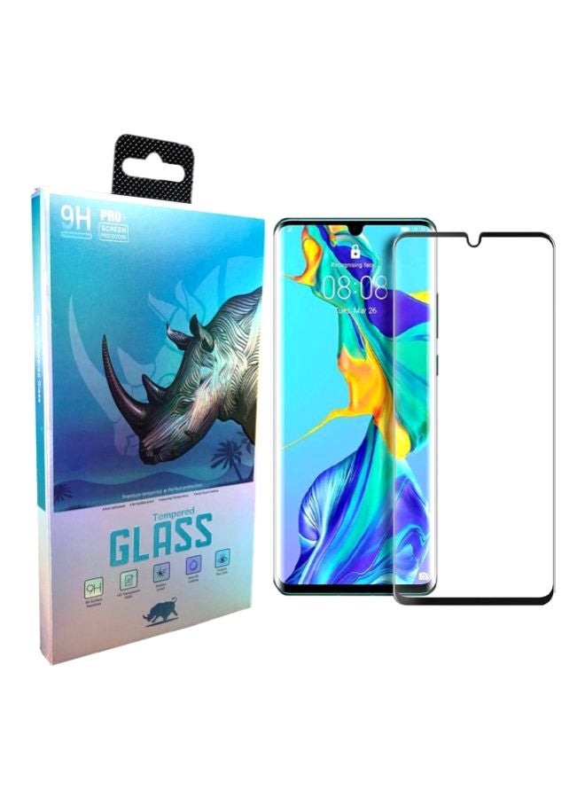 9 إتش لاصقة حماية للشاشة برو بلس من الزجاج المقوى لهاتف هواوي P30 برو أسود / شفاف - Image 1