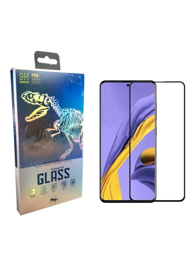 9H Pro Plus Tempered Glass Screen Protector For Samsung A51 Black/Clear - Image 1