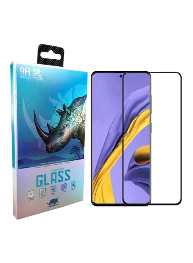 9 إتش لاصقة حماية للشاشة من الزجاج المقوى برو بلس لهاتف سامسونج A51 أسود / شفاف - Image 1