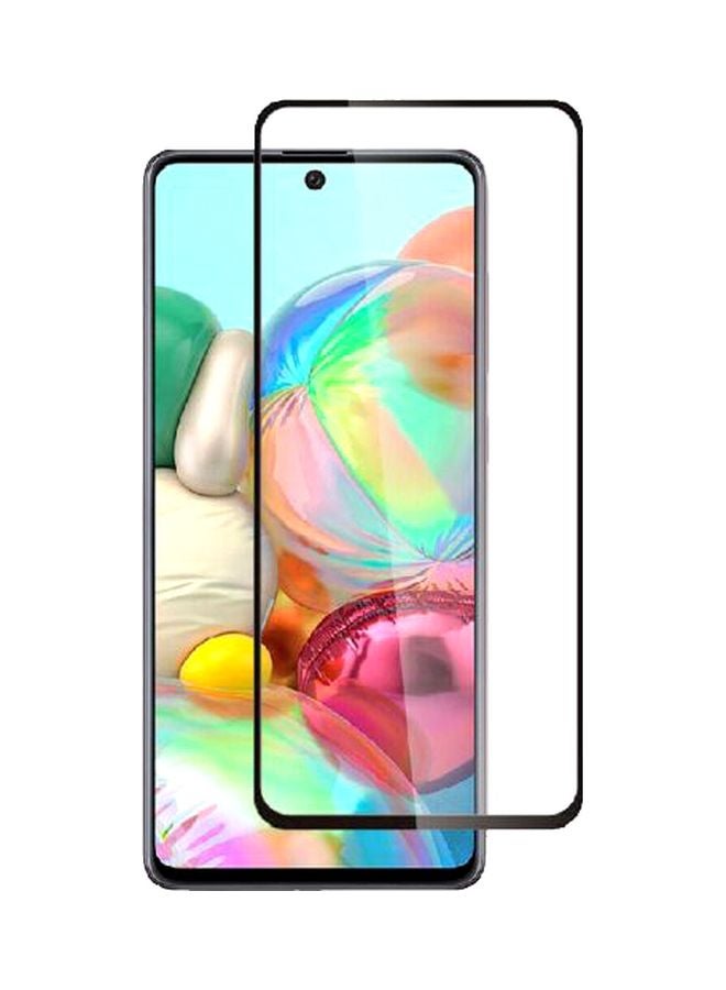 9H Pro Plus Tempered Glass Screen Protector For Samsung A71 Black/Clear - Image 2