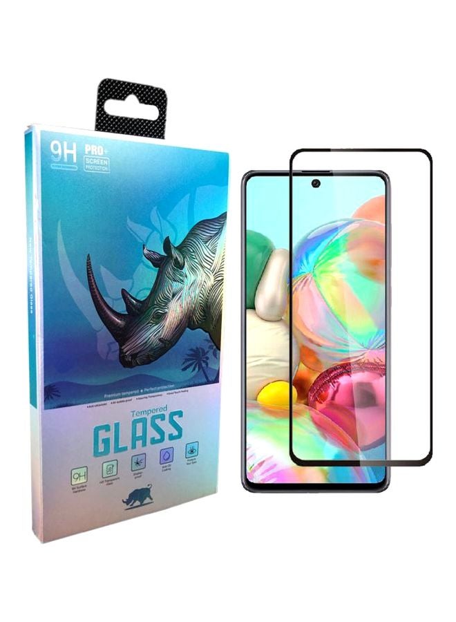 9H Pro Plus Tempered Glass Screen Protector For Samsung A71 Black/Clear - Image 1