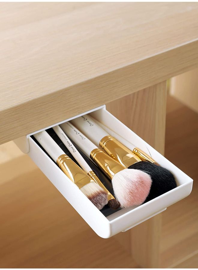 UK PLUS - Pack Of 2 Expandable Desk Drawer Organizer White - Image 1