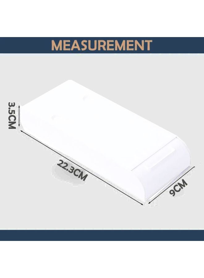 UK PLUS - Pack Of 2 Expandable Desk Drawer Organizer White - Image 1