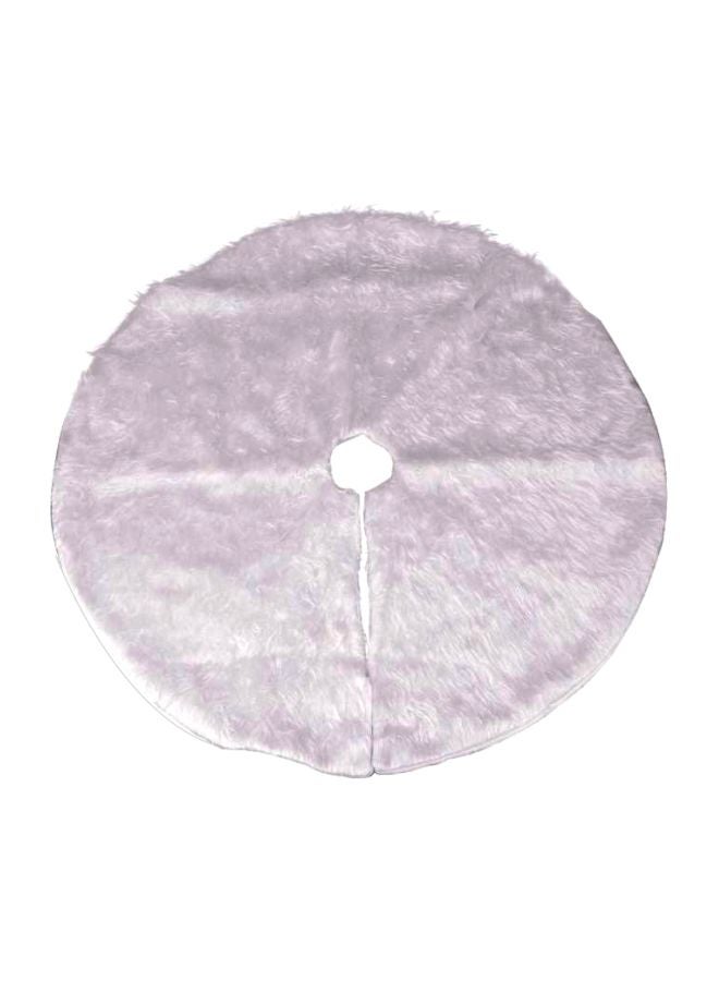 Beauenty Plush Christmas Tree Decoration Skirt White 78cm  - Image 1
