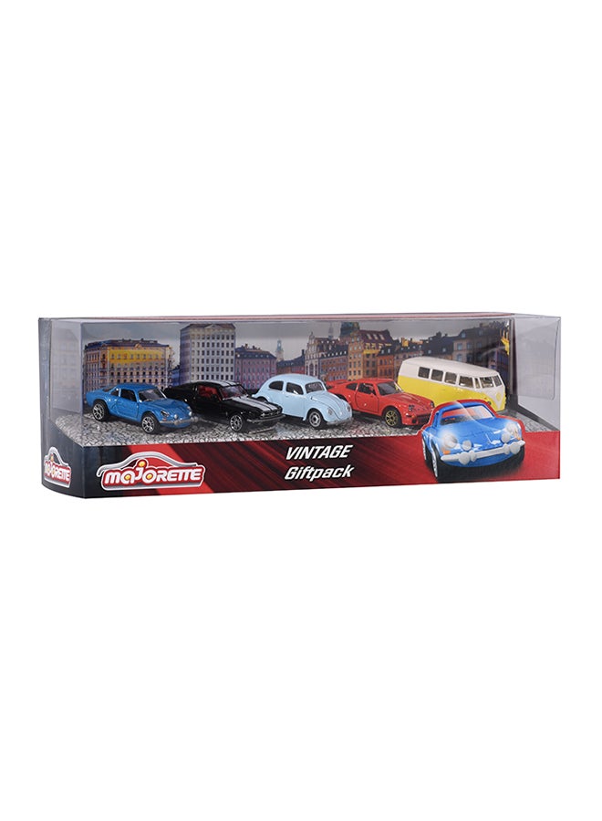 Majorette - 5-Piece Vintage Car Playset 7.5cm - Image 1