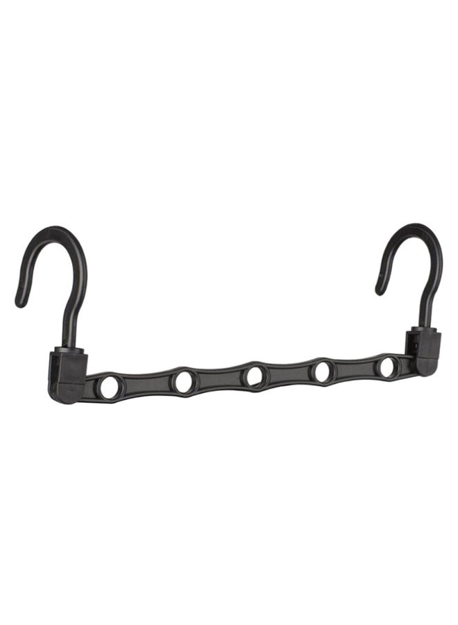 SAPU 3D Space Saving Closet Clothes Hanger Black 9.3 x 4.3inch - Image 1