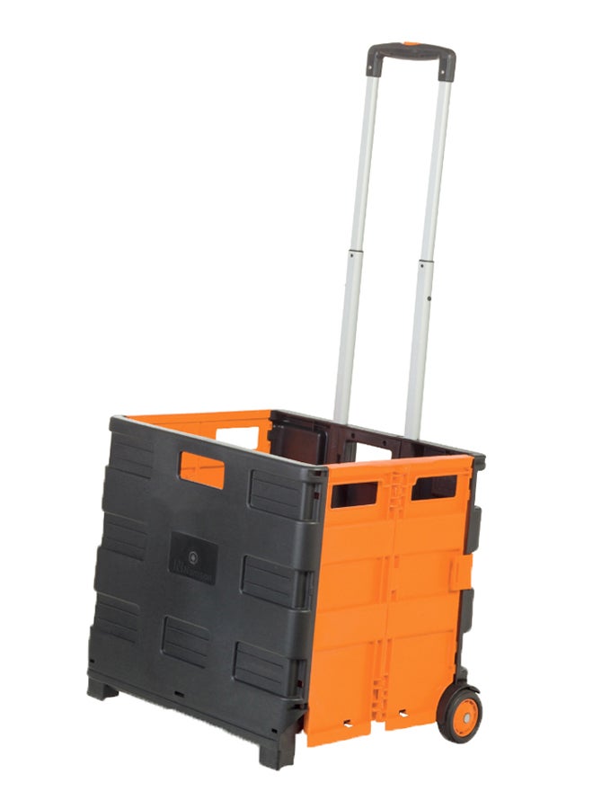 NAMSON - Folding Storage Shopping Cart Orange/Black/Silver 39.5x37x40cm - Image 1