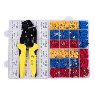 501-Piece Wire Terminals Crimping Tool Set Yellow/Red/Blue 20.5x5x14.2cm - v1598449733/N39679061A_1