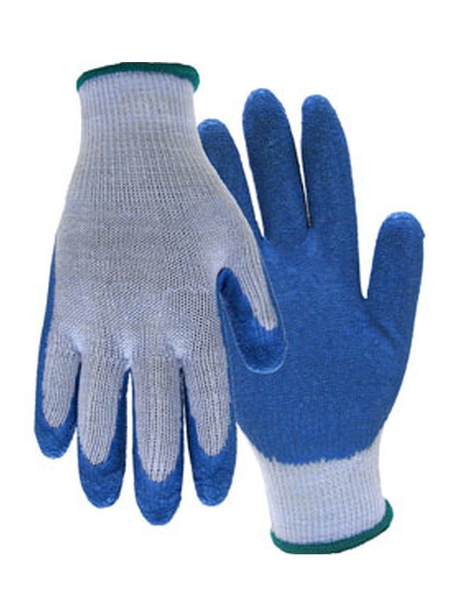 PRO Cotton Blend Gloves For Gardening Blue/Grey  - Image 2