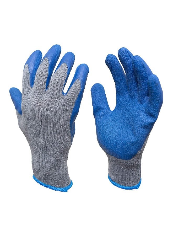PRO Cotton Blend Gloves For Gardening Blue/Grey  - Image 1