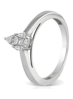 STARGEMS 0.27 Ct Diamond Studded 18 Karat Ring White Gold  - Image 2