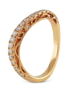 STARGEMS 18 Karat Rose Gold 0.47Ct Diamond Studded Ring  - Image 2