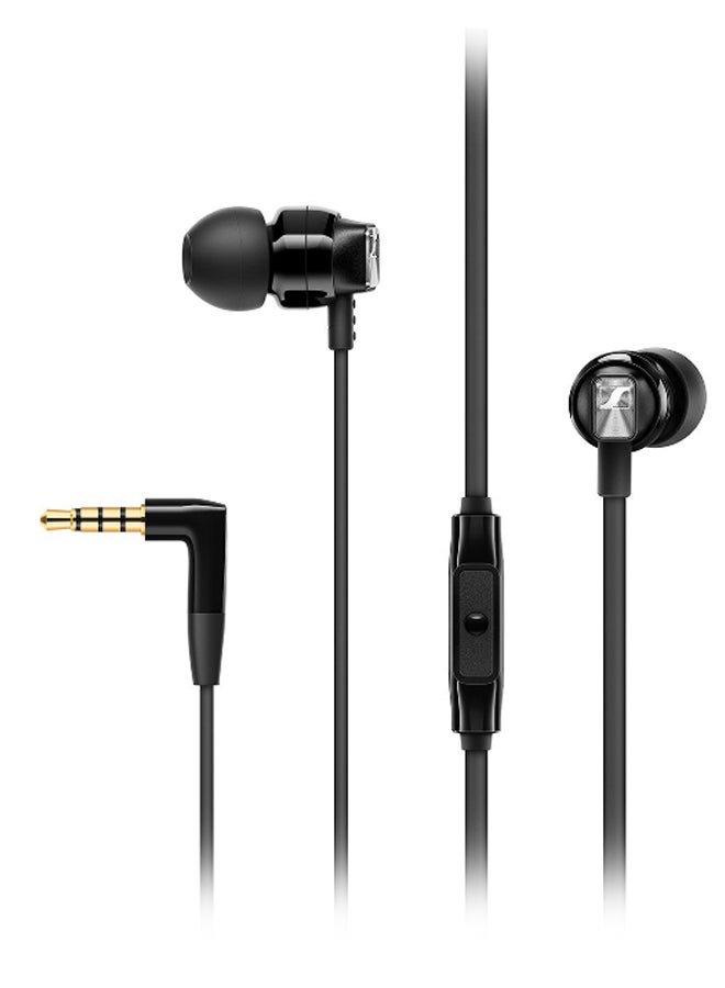 Sennheiser Ergonomic In-Ear Earphones With Built-In Microphone Black  - Image 1