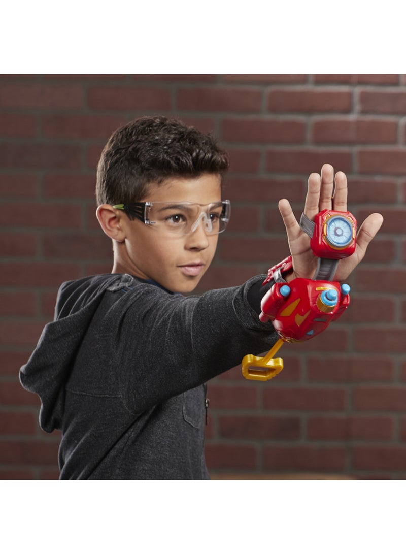 MARVEL - Nerf Power Moves Marvel Avengers Iron Man Repulsor Blast Gauntlet Nerf Dart-Launching Toy For Kids Roleplay, Toys For Kids Ages 5 And Up - Image 1