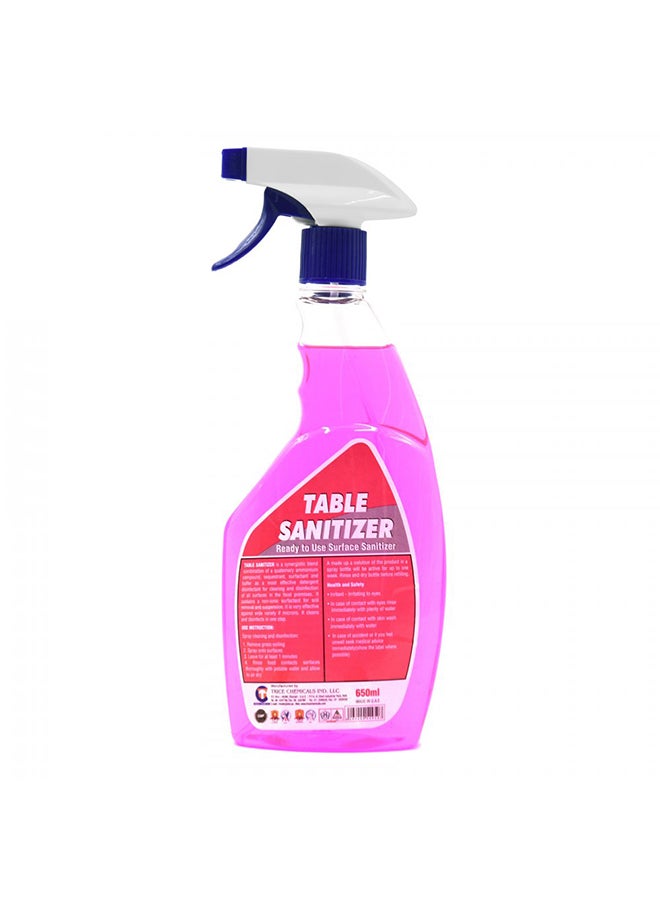 Generic - Table Sanitizer Pink 3 x 650ml - Image 1