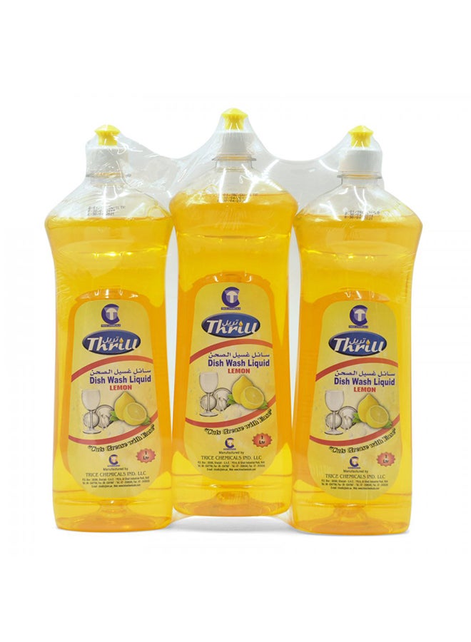Generic Lemon Dish Wash Liquid Clear 3Liters  - Image 4