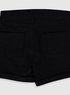 Kids Mid-Rise Shorts Black - v1598460538/N39831907V_3