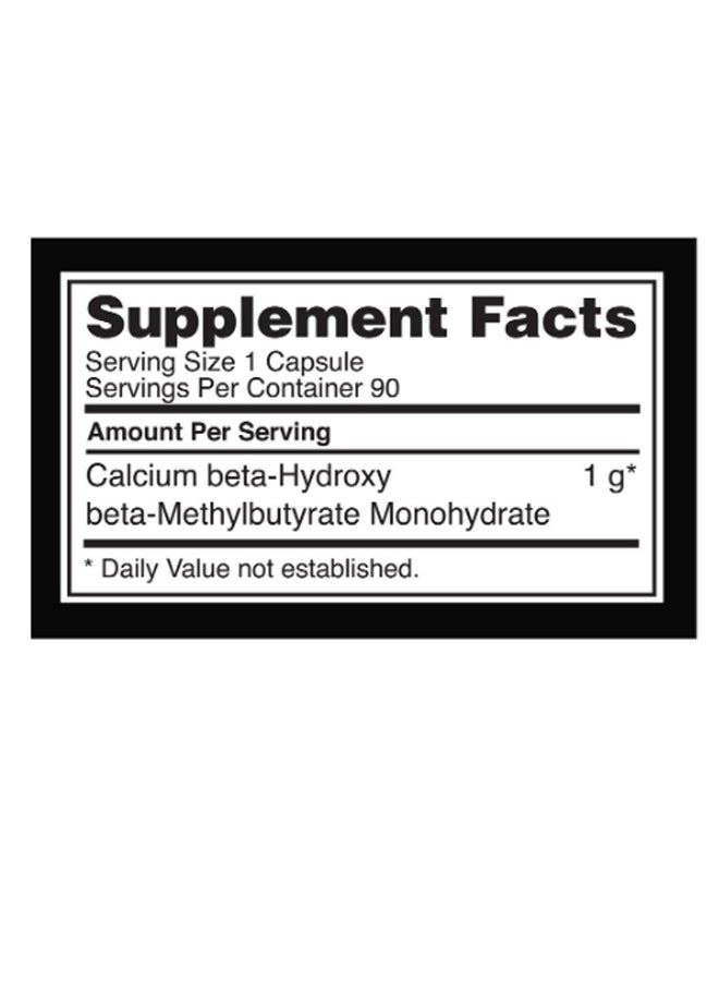 Optimum Nutrition - HMB 1000 Caps - 90 Capsules - Image 1
