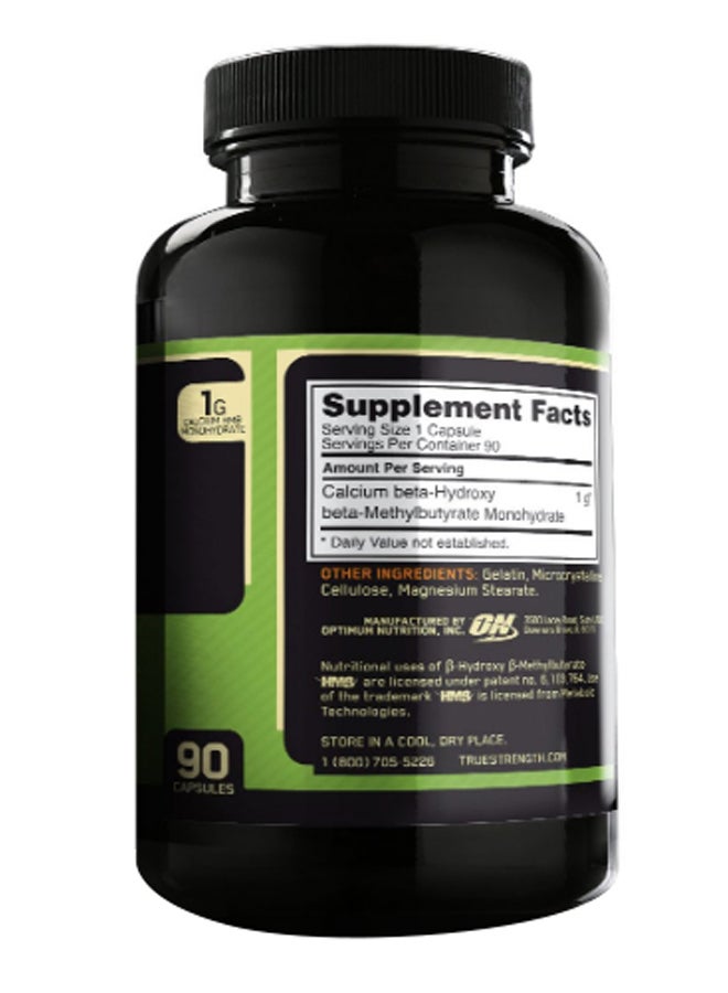Optimum Nutrition - HMB 1000 Caps - 90 Capsules - Image 1