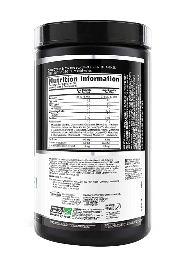 Optimum Nutrition Essential Amin.O. Energy - Fruit Fusion - 30 Servings  - Image 2