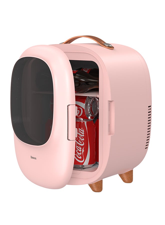 Portable Refrigerator AC-DC/Cosmetic Refrigerator/Portable Compact Refrigerator, Suitable for All Cosmetic Storage, Used for Makeup And Skin Care, Can Also Be Used in Home Office Car,Room,Bedroom 8L 8 L CRBX01-04 Pink 