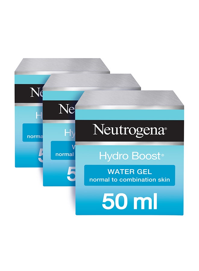 نيوتروجينا جل هايدرو بوست  مائي مرطب للوجه مجموعة من 3 قطع 50ملليلتر