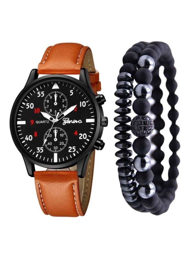 Geneva - men 3-Piece Analog Watch With Bracelet Set NNSB03702730 - Image 1