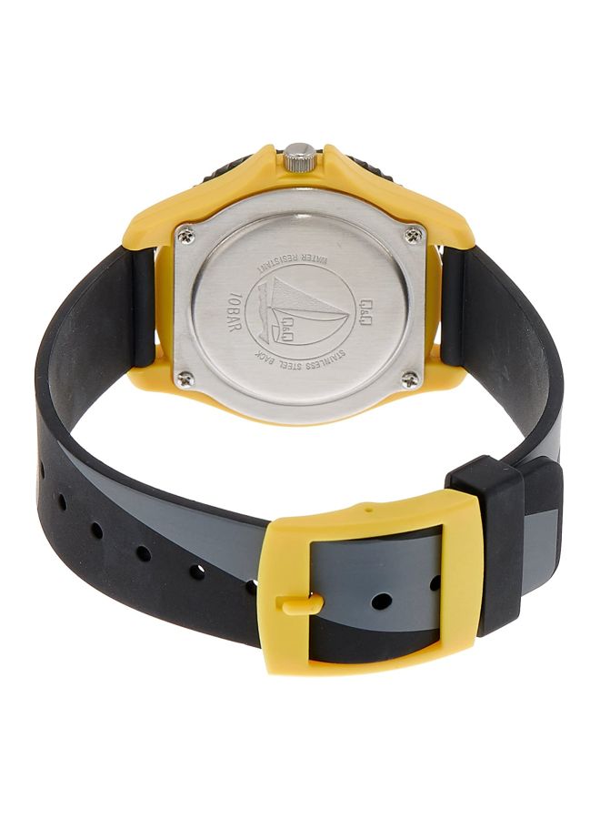 Q&Q Men's Rubber Analog Watch VQ96J017Y - 35 mm - Image 2