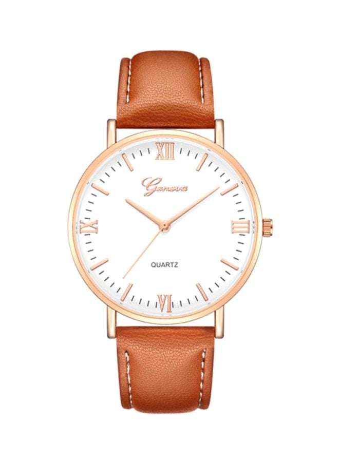 جنيفا ساعة يد من الفولاذ الصلب المقاوم للصدأ ،بعقارب طراز NNSB03701438 للرجال - Image 1