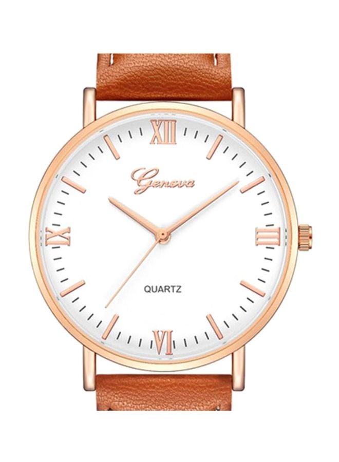 جنيفا ساعة يد من الفولاذ الصلب المقاوم للصدأ ،بعقارب طراز NNSB03701438 للرجال - Image 2