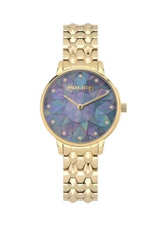POLICE Women's Chapada Round Shape Stainless Steel Analog Wrist Watch 32 mm - Gold - P 15700LSG-D58M  - Image 1