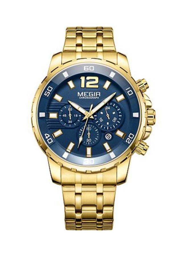 MEGIR Men's Stainless Steel Chronograph Watch 1J2966G - Image 1