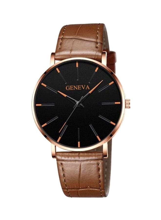 جنيفا ساعة يد كوارتز بعقارب طراز NNSB03701687 للرجال - Image 1