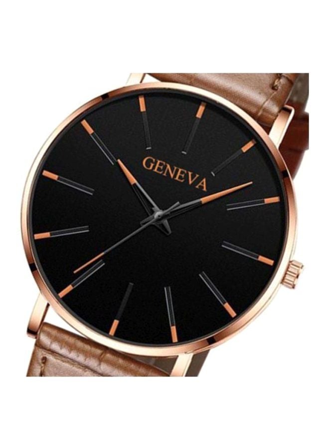 جنيفا ساعة يد كوارتز بعقارب طراز NNSB03701687 للرجال - Image 2