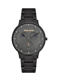 POLICE Men's Berkeley Round Shape Stainless Steel Analog Wrist Watch 42 mm - Black - P 15968JSB-39M  - Image 1