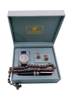 Men's 4-Piece Stainless Steel Analog Watch Gift Set B201917