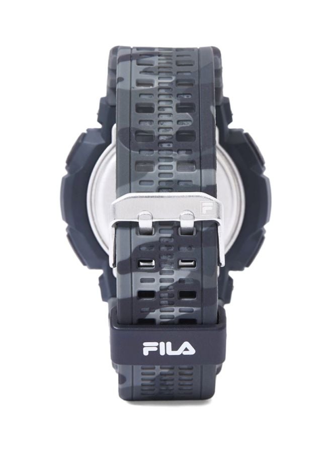 فيلا ساعة يد رقمية مقاومة للماء طراز 38-171-002 مقاس 52 ملم - لون رمادي men - Image 2