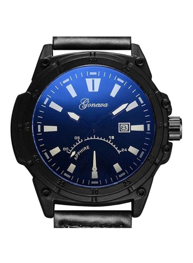 جنيفا ساعة عقارب بحزام من السيليكون طراز NNSB03701140 للرجال - Image 2