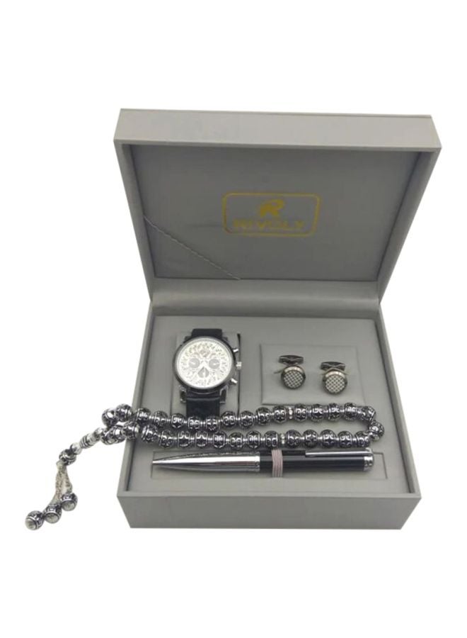 men 4-Piece Water Resistant Analog Watch Set BW6190