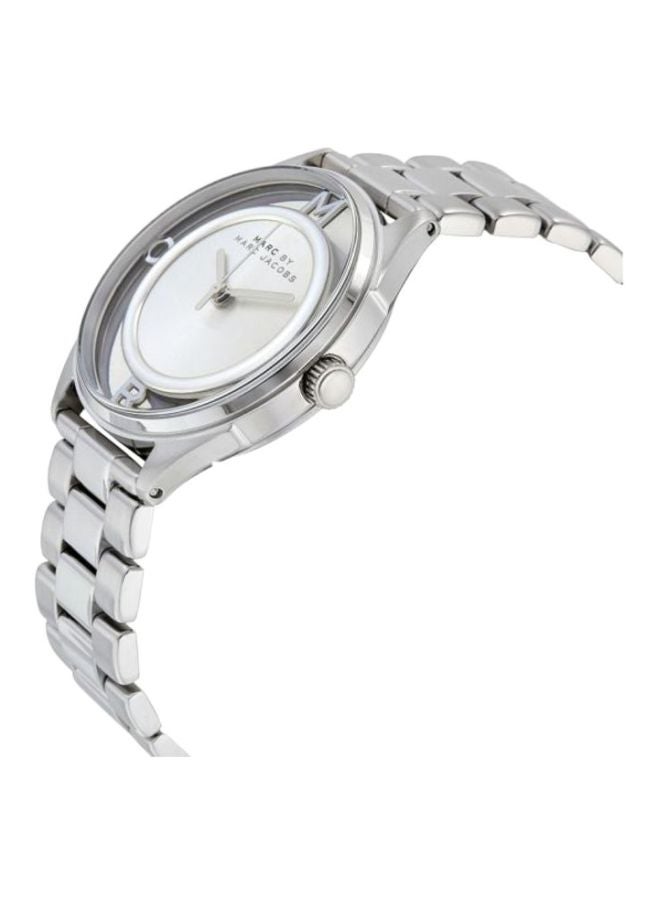 مارك جاكوبس ساعة مقاومة للماء بعقارب طراز MBM3412 للنساء - Image 3