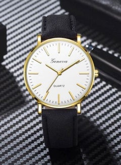 Geneva Men's Leather Analog Watch NNSB03700935  - Image 2