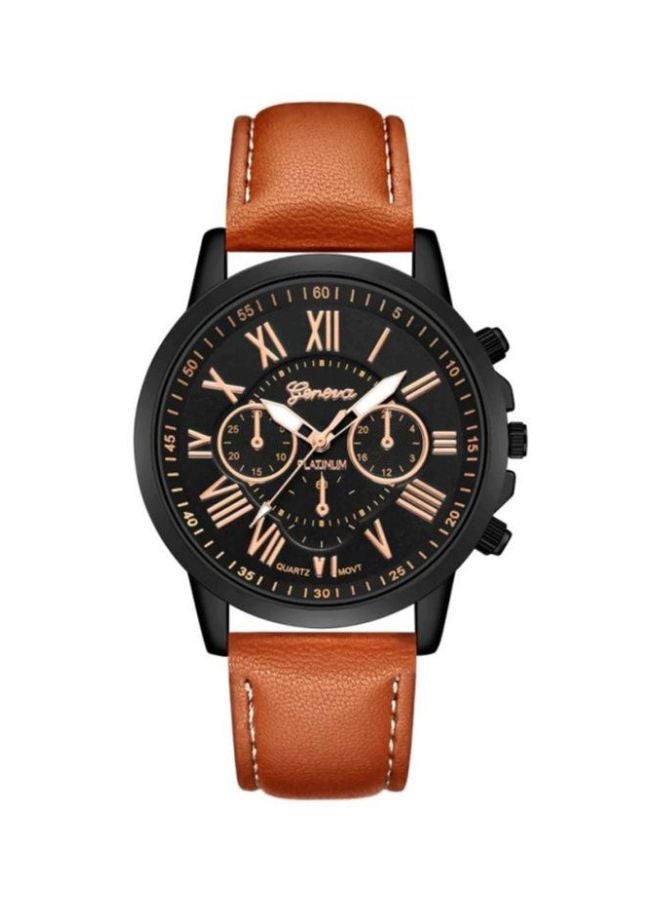 جنيفا ساعة يد كوارتز بعقارب طراز NNSB03700854 للرجال - Image 1